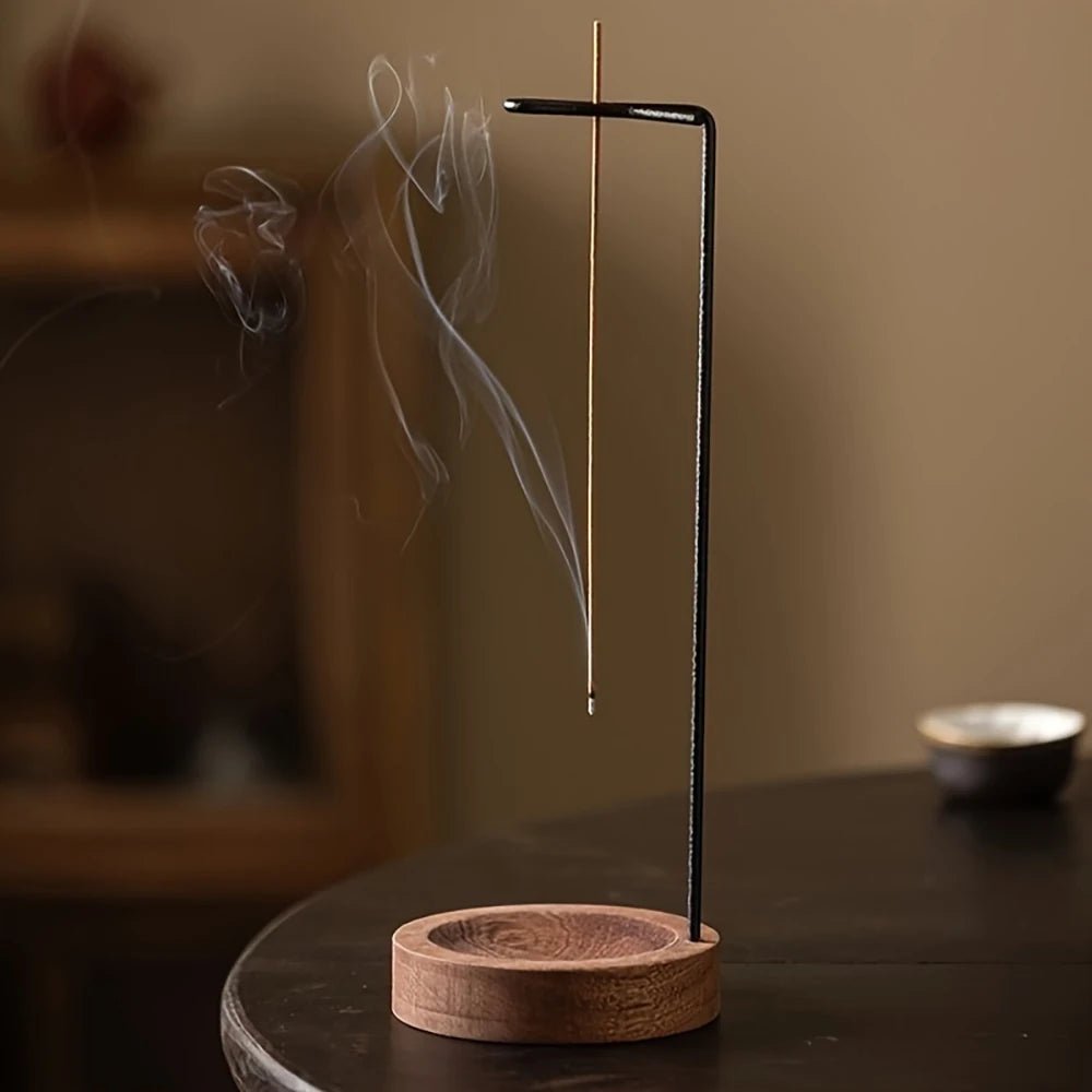Creative Upside Down Incense Burner Incense Stick Holder Wooden Anti - Ash Design Incense stick Meditation Spa Room Home Decor - RELUX.STORE