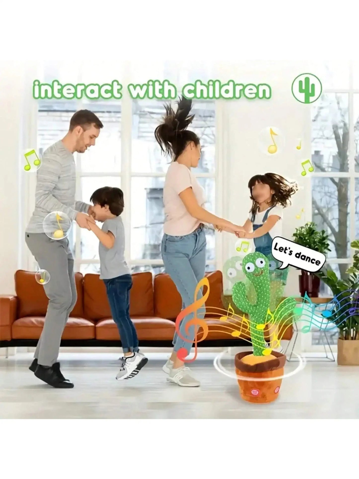 “Dancing Talking Cactus Toy – Singing, Mimicking, and Recording Interactive Toy for Kids | Fun Sunny Cactus for Boys & Girls” - RELUX.STORE