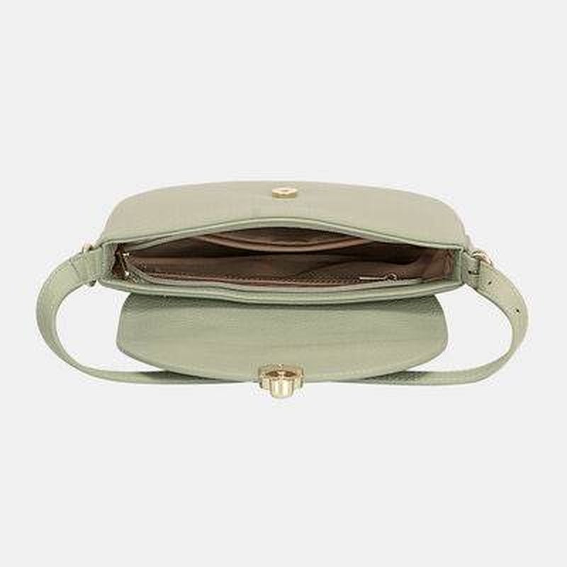 “David Jones Metal Buckle Shoulder Bag – Stylish Leather Handbag for Women | Elegant Crossbody & Daily Use Bag” - RELUX.STORE