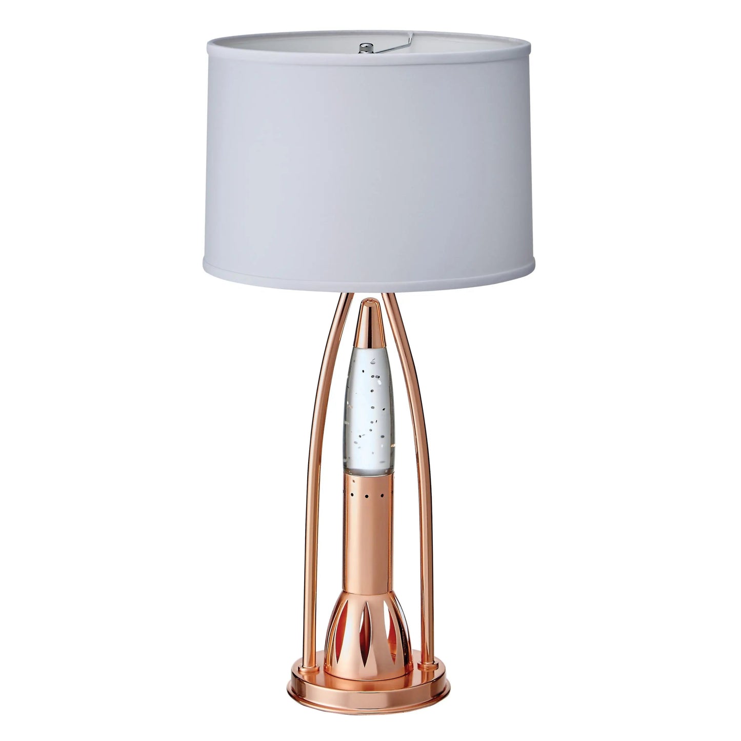 DB Modern Design Home Decor 1pc Water Dancing Table Lamp Beautiful Luxurious Sparkling Night Lamp with Dome Shade Copper Finish - RELUX.STORE
