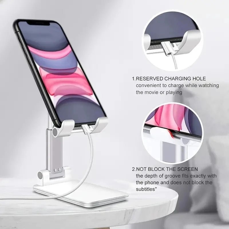 ๐ฑ Desk Mobile Phone & Tablet Holder Stand โ Adjustable, Universal, and Practical โจ - RELUX.STORE