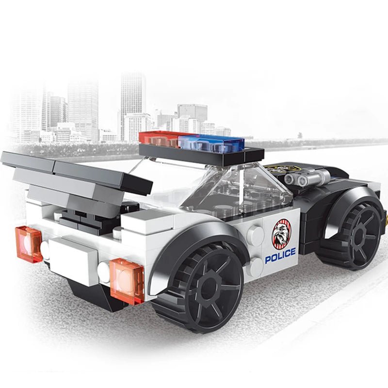 “DIY MOC City Police Car & Dual - Rotor Helicopter Building Blocks Kit – SWAT Super Vehicle & Famous City Model Bricks for Kids & Collectors” - RELUX.STORE