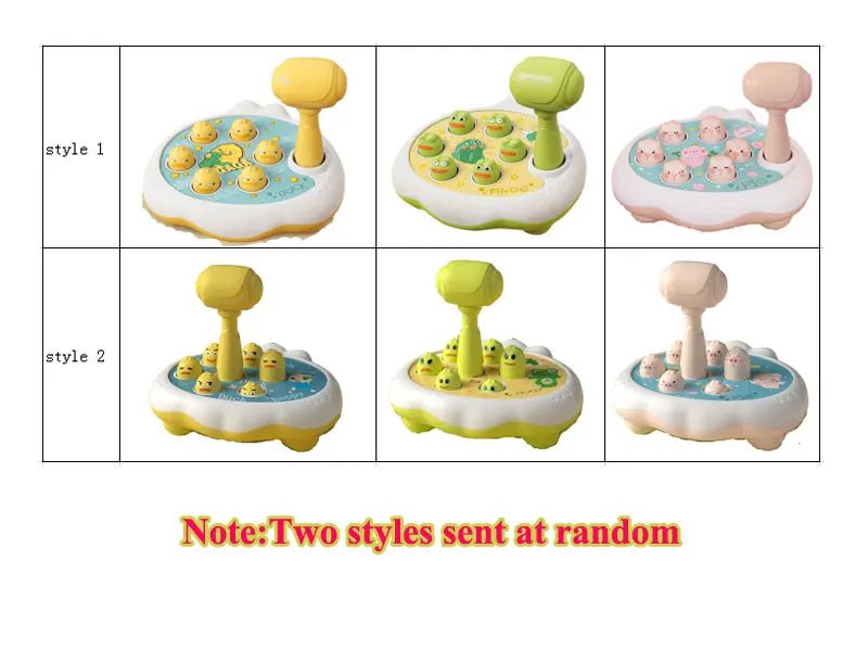 “Duck/Frog/Pig Montessori Baby Toy – Educational Puzzle Game with Hammer for Toddlers 12–24 Months, Early Learning & Development Gift” - RELUX.STORE