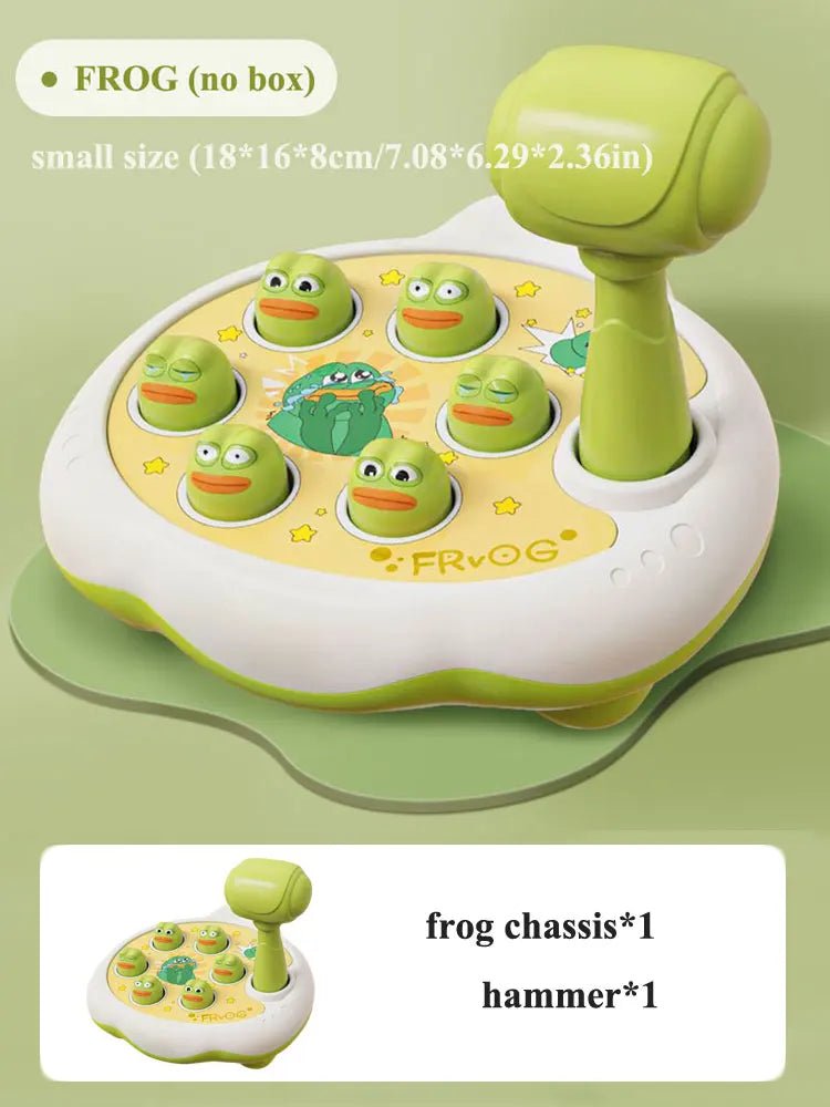 “Duck/Frog/Pig Montessori Baby Toy – Educational Puzzle Game with Hammer for Toddlers 12–24 Months, Early Learning & Development Gift” - RELUX.STORE