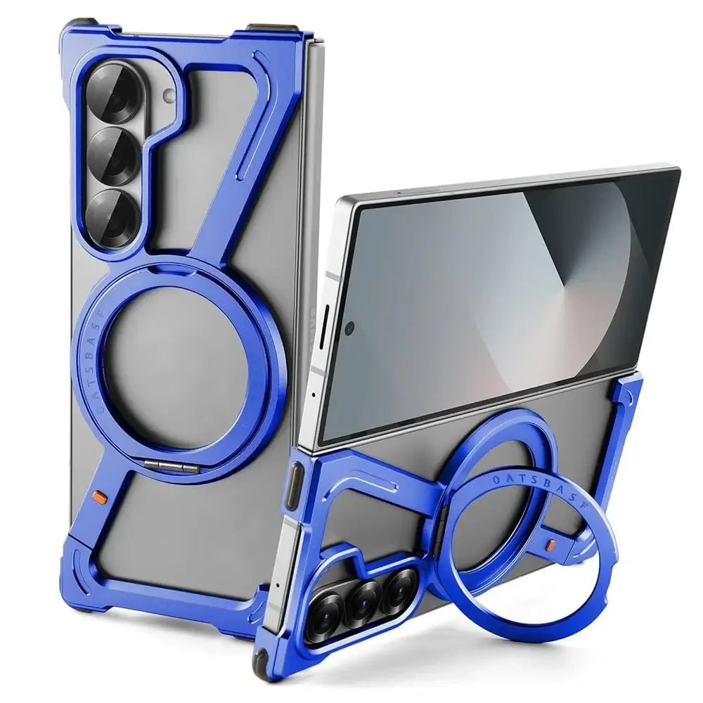 Eary Frameless Case for Samsung Galaxy Z Fold 7 – 360° Rotating Magnetic Stand, Metal Shockproof MagSafe Protector - RELUX.STORE