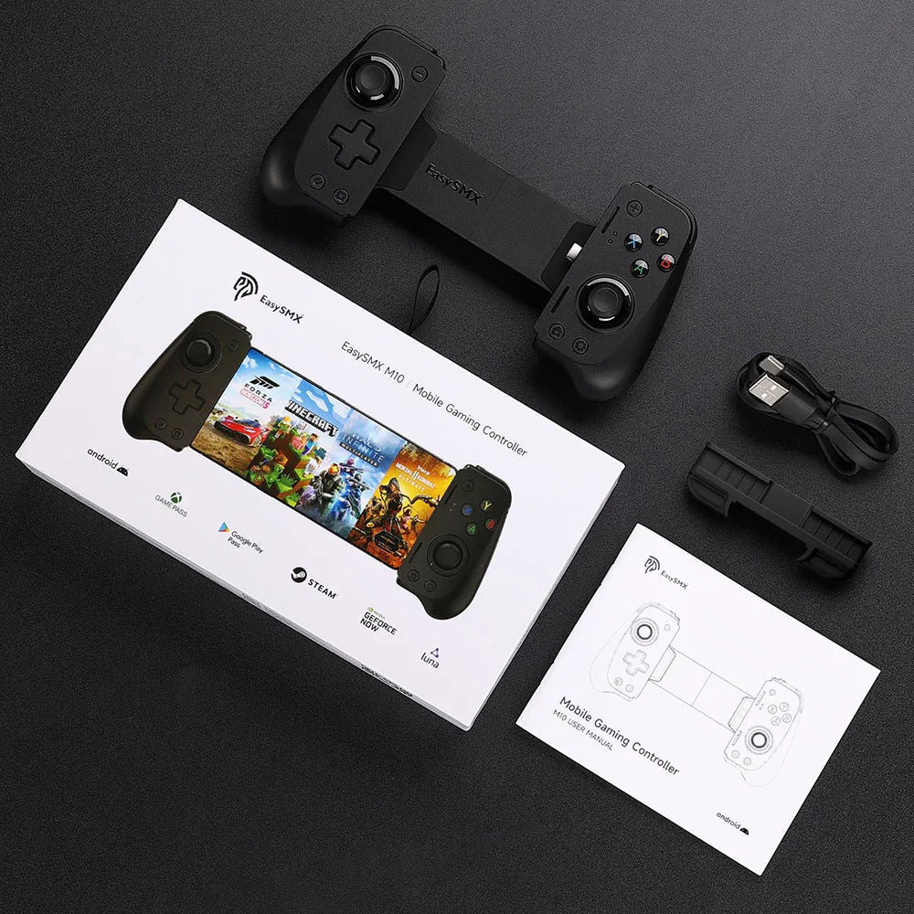 "EasySMX M10 Type - C Mobile Game Controller – Android, iPhone 15, Xbox Game Pass Compatible with Hall Effect Triggers & Precision Joysticks" - RELUX.STORE