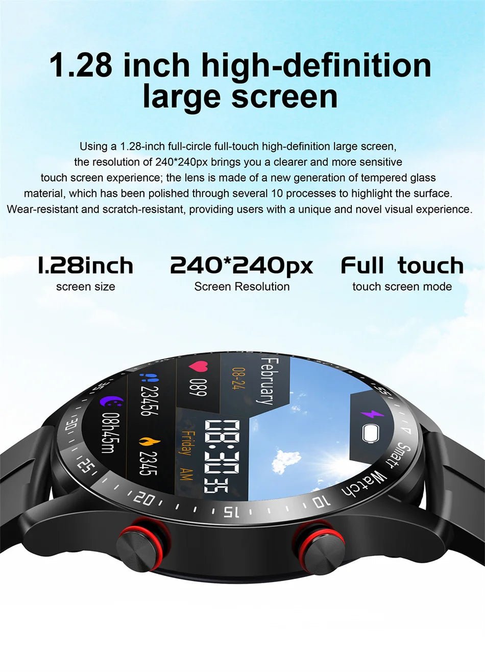 ECG+PPG Bluetooth Call Smart Watch Men Laser Health Blood Pressure Fitnes Sports Watches Man Sports Waterproof Smartwatch+Box - RELUX.STORE