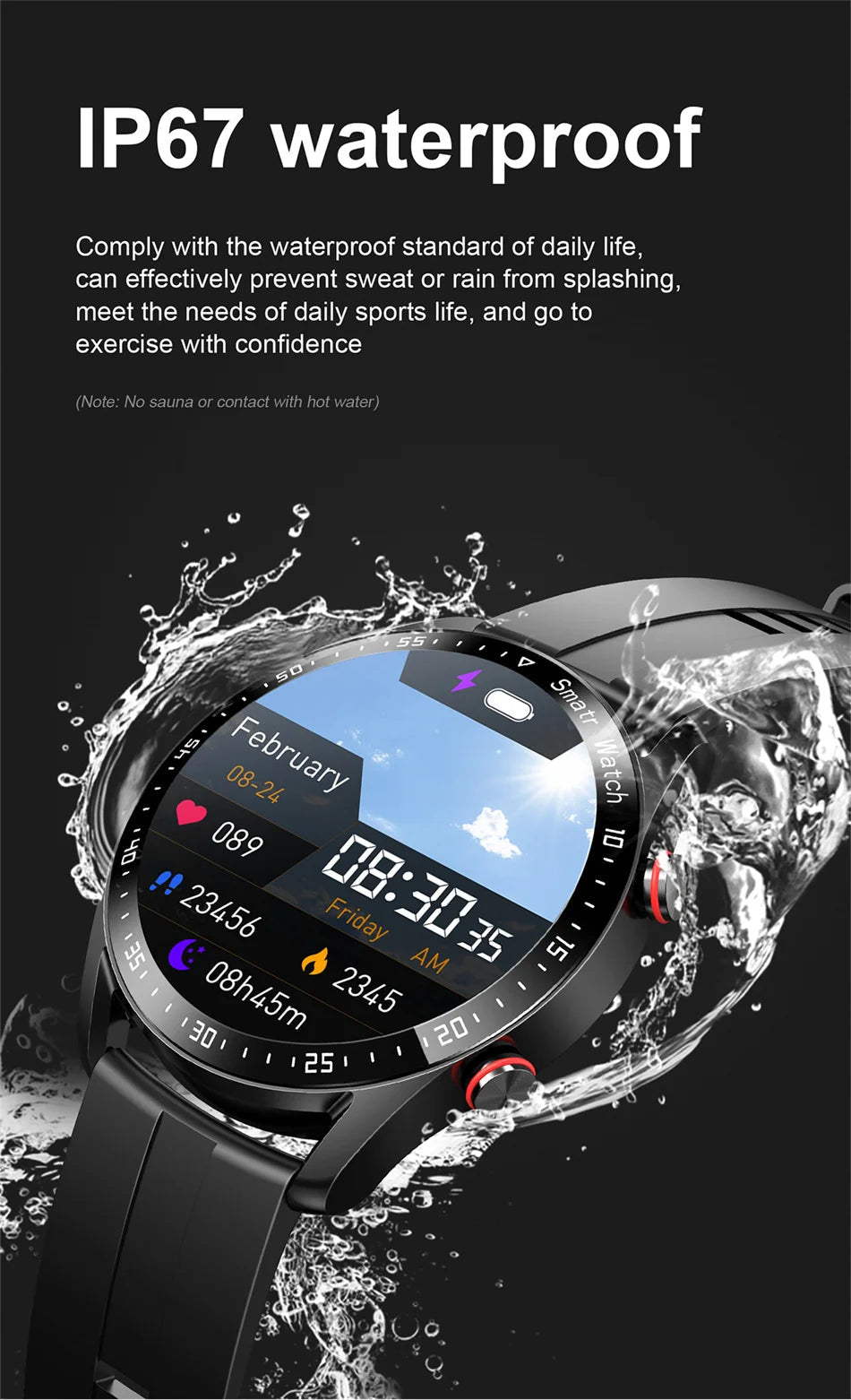 ECG+PPG Bluetooth Call Smart Watch Men Laser Health Blood Pressure Fitnes Sports Watches Man Sports Waterproof Smartwatch+Box - RELUX.STORE