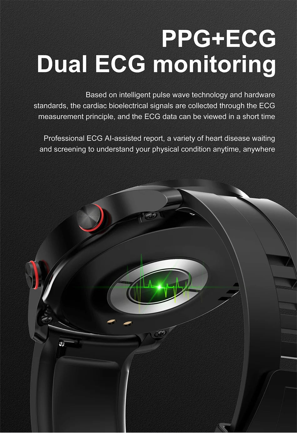 ECG+PPG Bluetooth Call Smart Watch Men Laser Health Blood Pressure Fitnes Sports Watches Man Sports Waterproof Smartwatch+Box - RELUX.STORE