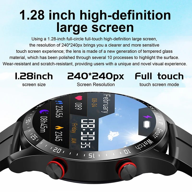 ECG+PPG Bluetooth Call Smart Watch Men Laser Health Blood Pressure Fitnes Sports Watches Man Sports Waterproof Smartwatch+Box - RELUX.STORE