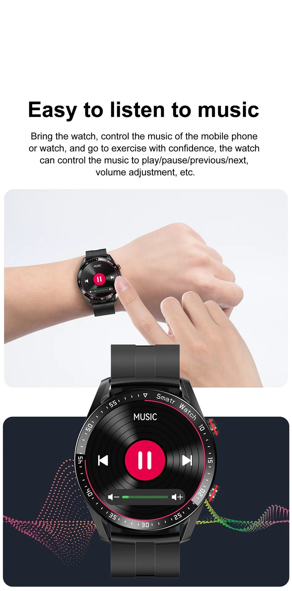 ECG+PPG Bluetooth Call Smart Watch Men Laser Health Blood Pressure Fitnes Sports Watches Man Sports Waterproof Smartwatch+Box - RELUX.STORE