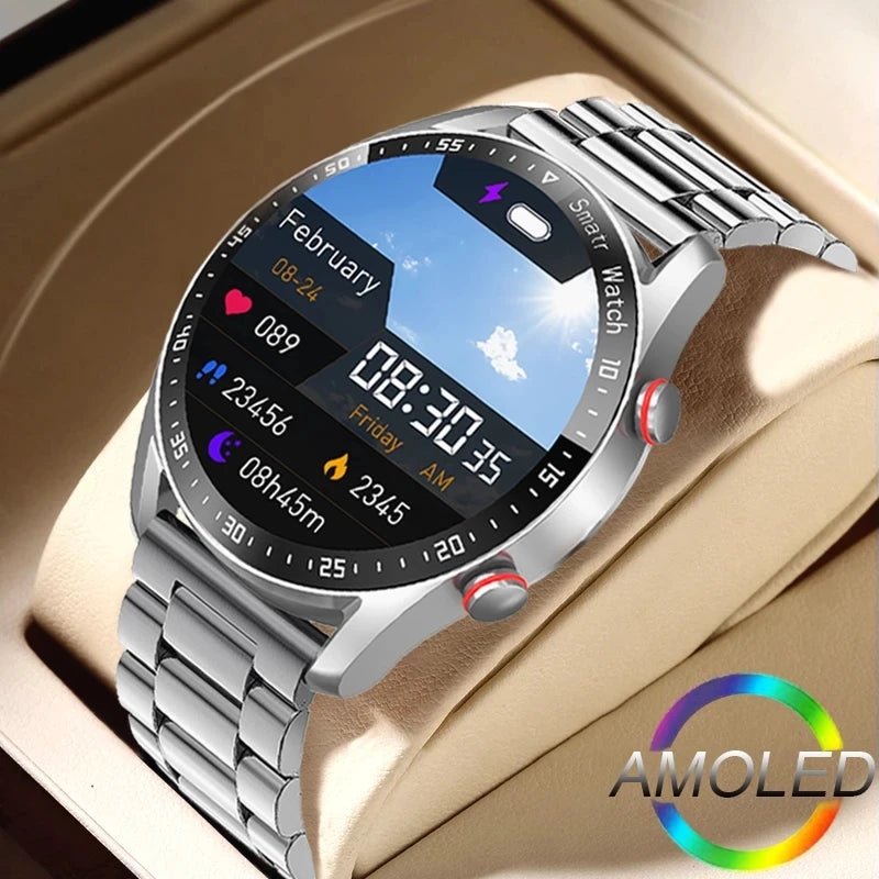 ECG+PPG Bluetooth Call Smart Watch Men Laser Health Blood Pressure Fitnes Sports Watches Man Sports Waterproof Smartwatch+Box - RELUX.STORE