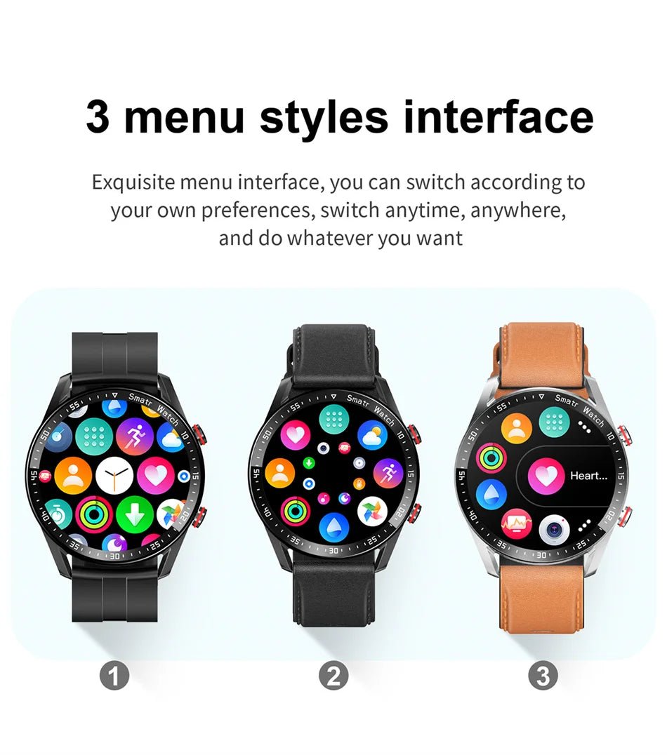 ECG+PPG Bluetooth Call Smart Watch Men Laser Health Blood Pressure Fitnes Sports Watches Man Sports Waterproof Smartwatch+Box - RELUX.STORE