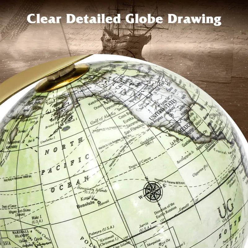 Educational Geographic 5/8/10 Inch World Globe with Triangle Metal Stand - RELUX.STORE