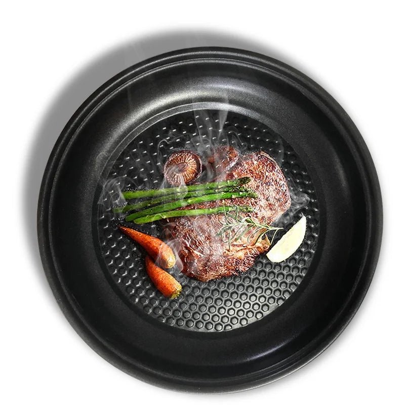 Electric MultiCooker Electric Frying Pan 220V Househould Barbecue Fried Steak Fish Omelette Frying Pan Non - stick Cooking Machine - RELUX.STORE