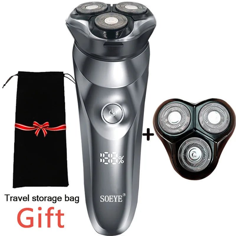 Electric Shaver for Men'S Electric Shaver Smart Razor for Beard Timmer IPX7 Waterproof Wet and Dry Shaving Machine Men Shaver - RELUX.STORE