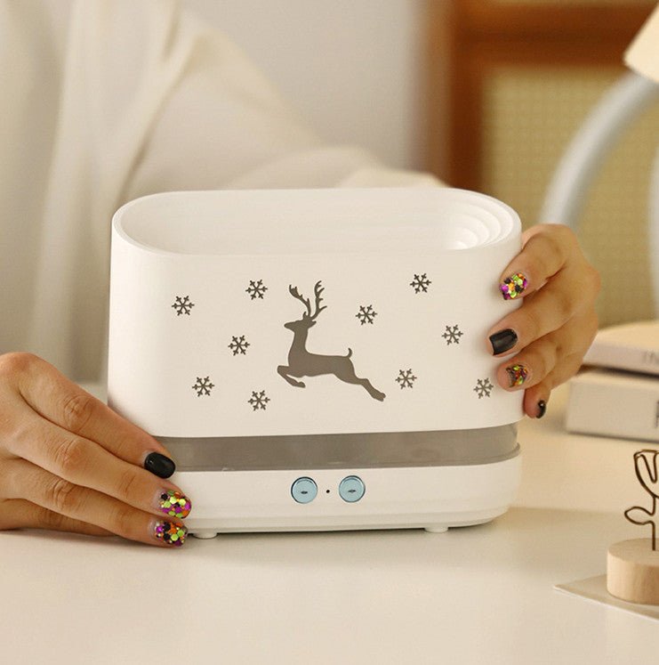 Elk Flame Humidifier Diffuser Mute Household Atmosphere Lamp Christmas Home Decorations - RELUX.STORE