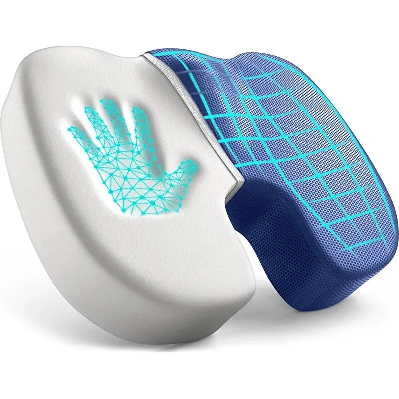 “Ergonomic Memory Foam Office Seat Cushion – Non - Slip Hemorrhoid & Tailbone Pain Relief Pillow for Long Sitting, Students & Office Chairs | Comfort Support by Relux.Store” - RELUX.STORE