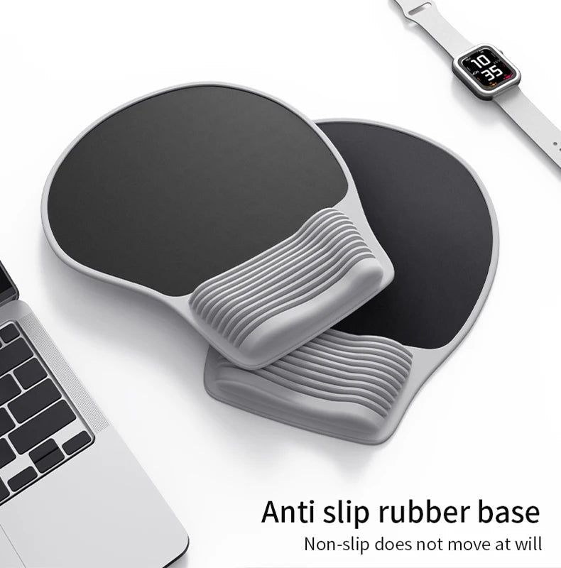 Ergonomic Mouse Pad Wrist Support, Comfortable Mouse Pad Wrist Rest, Relieve Wrist Pain Gel Mouse pad, Laptop, computer, office - RELUX.STORE