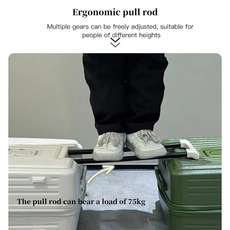 Expandable Hard - Side Trolley Luggage Set with Side Opening - Carry - On & Checked Suitcases, Anti - Shock & Password Lock - RELUX.STOREExpandable Hard - Side Trolley Luggage Set with Side Opening - Carry - On & Checked Suitcases, Anti - Shock & Password Lock