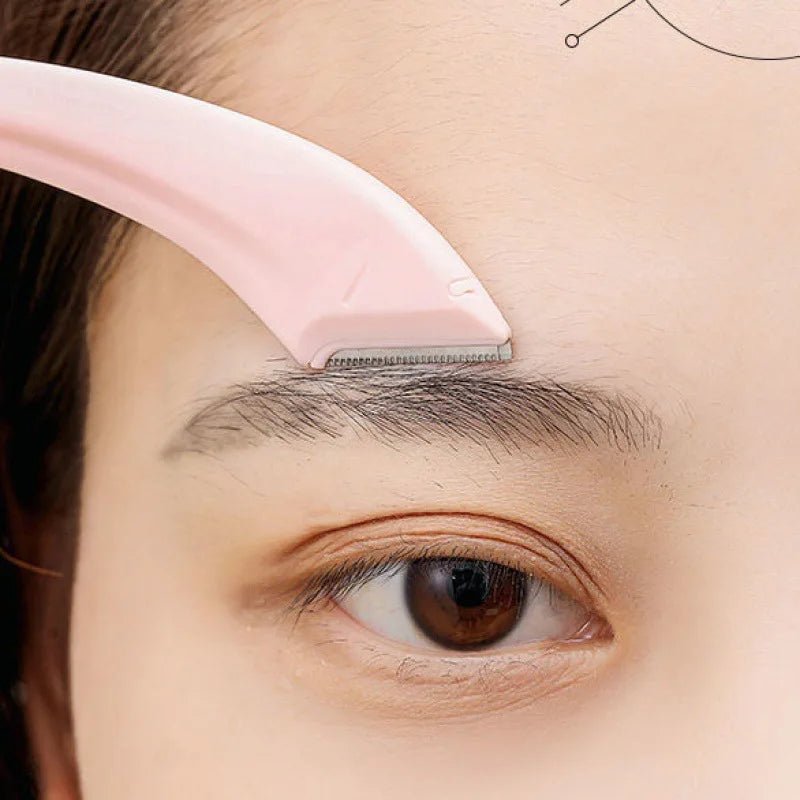 Eyebrow Trimming Knife Face Razor For Women Professional Eyebrow Scissors With Comb Brow Trimmer Scraper Accessories - RELUX.STORE