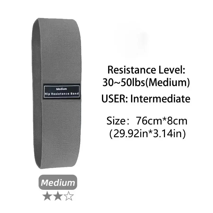 "Fabric Resistance Hip Booty Bands – Glute & Thigh Workout Loops for Squats, Stretching, Yoga & Gym Fitness | Elastic Fitness Bands by Relux.Store" - RELUX.STORE