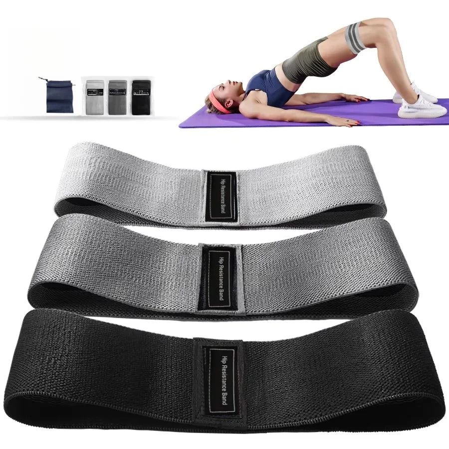 "Fabric Resistance Hip Booty Bands – Glute & Thigh Workout Loops for Squats, Stretching, Yoga & Gym Fitness | Elastic Fitness Bands by Relux.Store" - RELUX.STORE