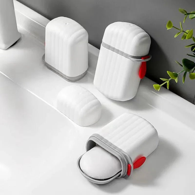 Fashion Portable Sealed Waterproof Soap Box for Travel, Hiking, and Camping - Draining Design - RELUX.STORE