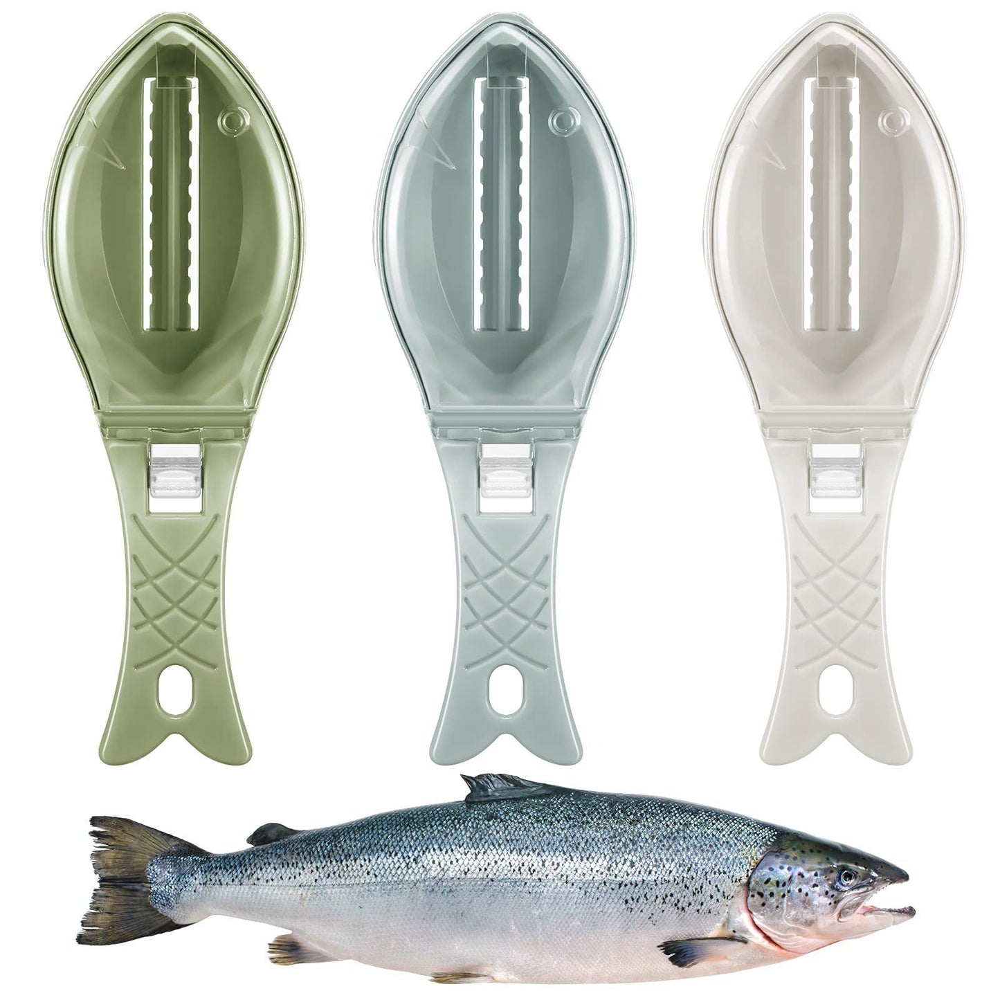 Fish Skin Brush Scraping Fish Scale Brush Grater Quick Disassembly Fish Knife Cleaning Peeling Skin Scraper Scraper Fish Scaler Kitchen Tools - RELUX.STORE