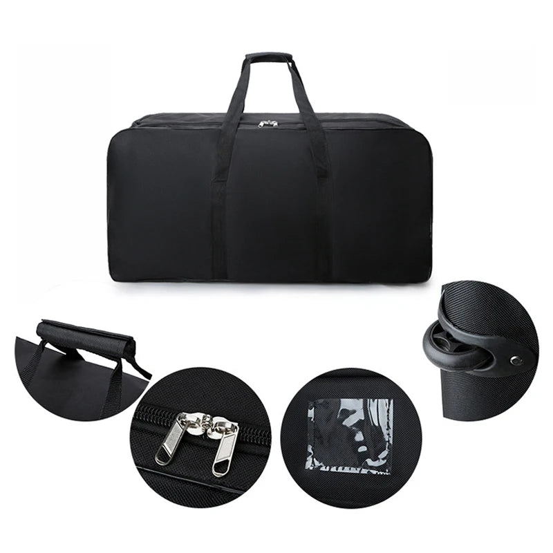 Foldable Wheel Bags Luggages Storage Bag with Wheels Large Capacity Carry On Luggage Carrier Expandable Trolley Suitcase - RELUX.STOREFoldable Wheel Bags Luggages Storage Bag with Wheels Large Capacity Carry On Luggage Carrier Expandable Trolley Suitcase