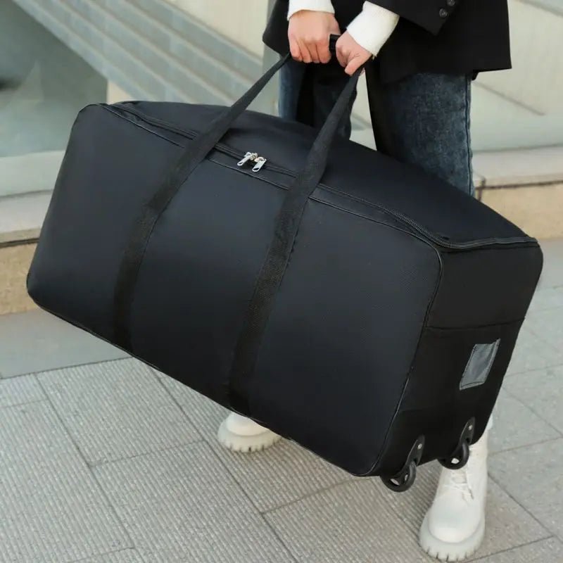 Foldable Wheel Bags Luggages Storage Bag with Wheels Large Capacity Carry On Luggage Carrier Expandable Trolley Suitcase - RELUX.STOREFoldable Wheel Bags Luggages Storage Bag with Wheels Large Capacity Carry On Luggage Carrier Expandable Trolley Suitcase