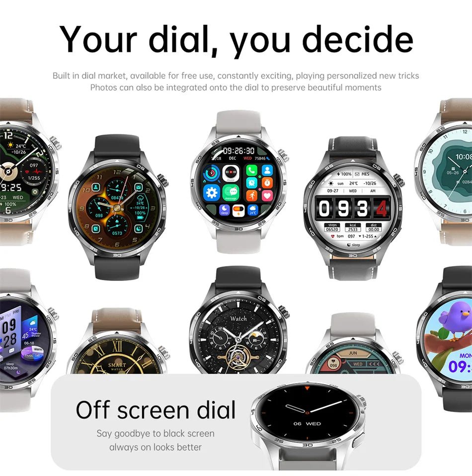 For HUAWEI GT5 Pro GPS NFC Smart Watch Men 360*360 AMOLED Screen Heart rate Bluetooth Call IP67 Waterproof Man Smartwatch 2024 - RELUX.STORE