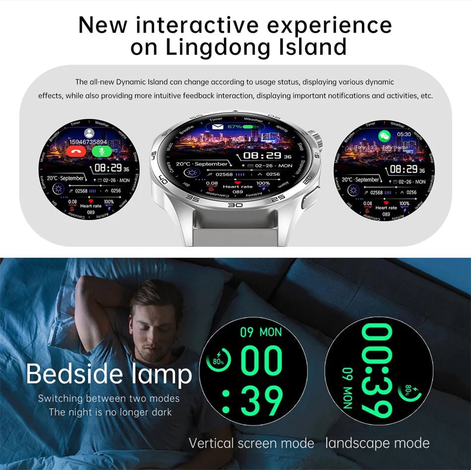For HUAWEI GT5 Pro GPS NFC Smart Watch Men 360*360 AMOLED Screen Heart rate Bluetooth Call IP67 Waterproof Man Smartwatch 2024 - RELUX.STORE