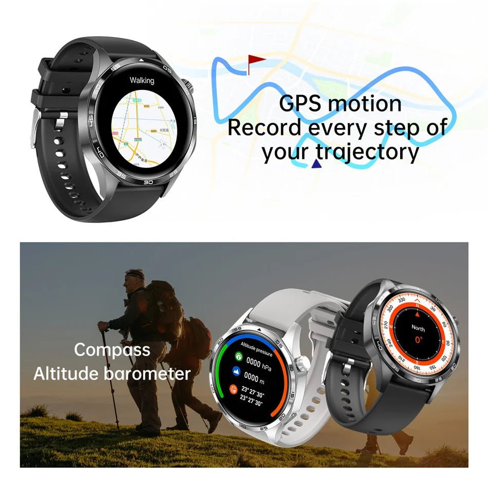 For HUAWEI GT5 Pro GPS NFC Smart Watch Men 360*360 AMOLED Screen Heart rate Bluetooth Call IP67 Waterproof Man Smartwatch 2024 - RELUX.STORE