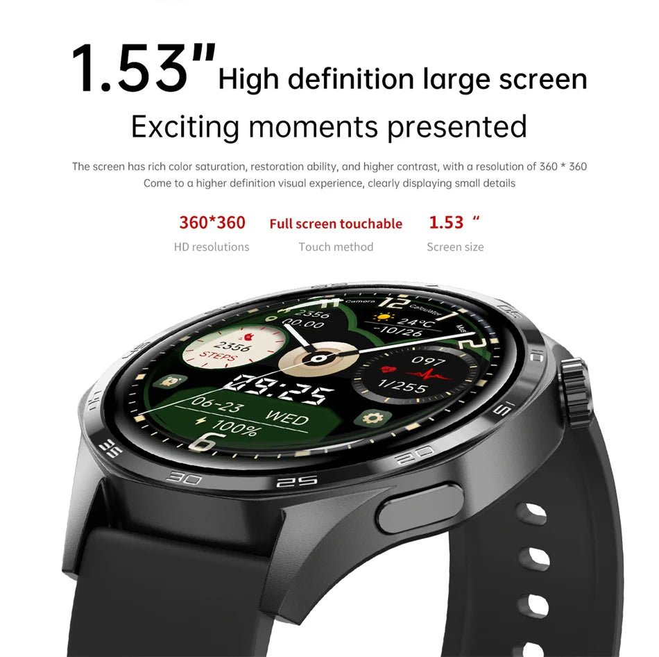 For HUAWEI GT5 Pro GPS NFC Smart Watch Men 360*360 AMOLED Screen Heart rate Bluetooth Call IP67 Waterproof Man Smartwatch 2024 - RELUX.STORE