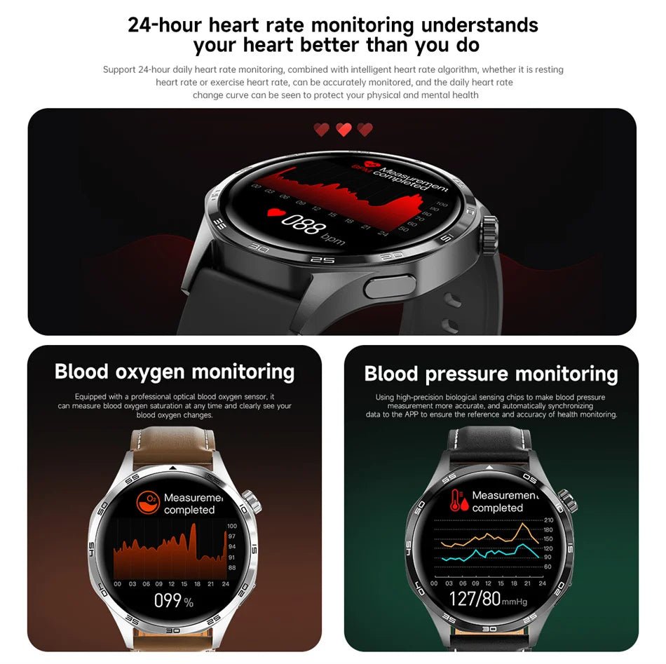 For HUAWEI GT5 Pro GPS NFC Smart Watch Men 360*360 AMOLED Screen Heart rate Bluetooth Call IP67 Waterproof Man Smartwatch 2024 - RELUX.STORE