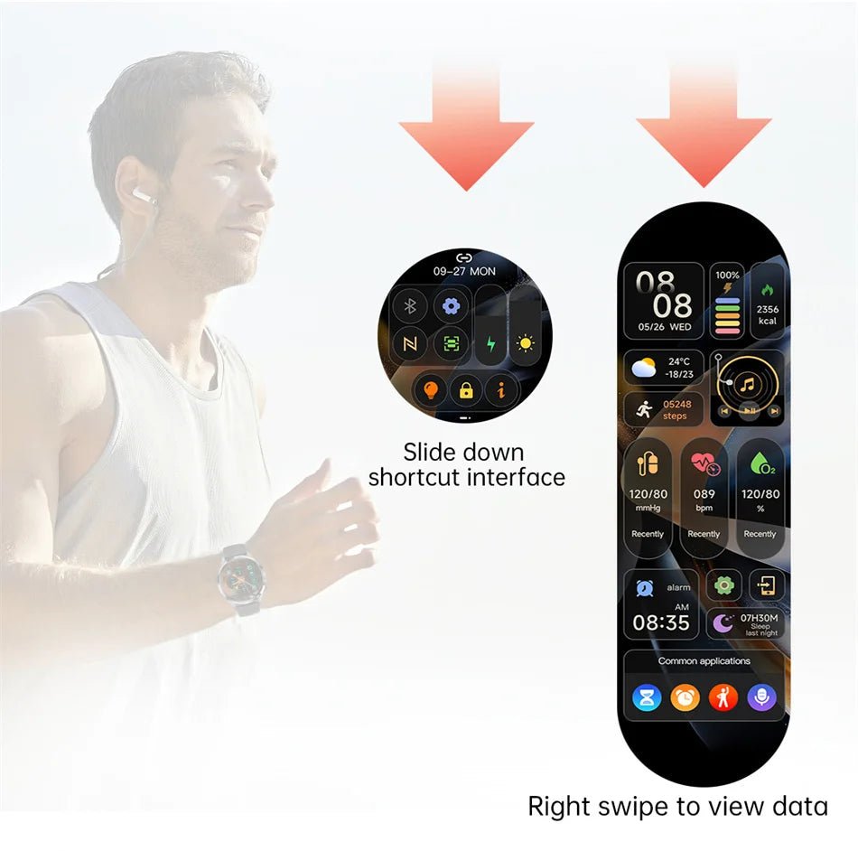 For HUAWEI GT5 Pro GPS NFC Smart Watch Men 360*360 AMOLED Screen Heart rate Bluetooth Call IP67 Waterproof Man Smartwatch 2024 - RELUX.STORE