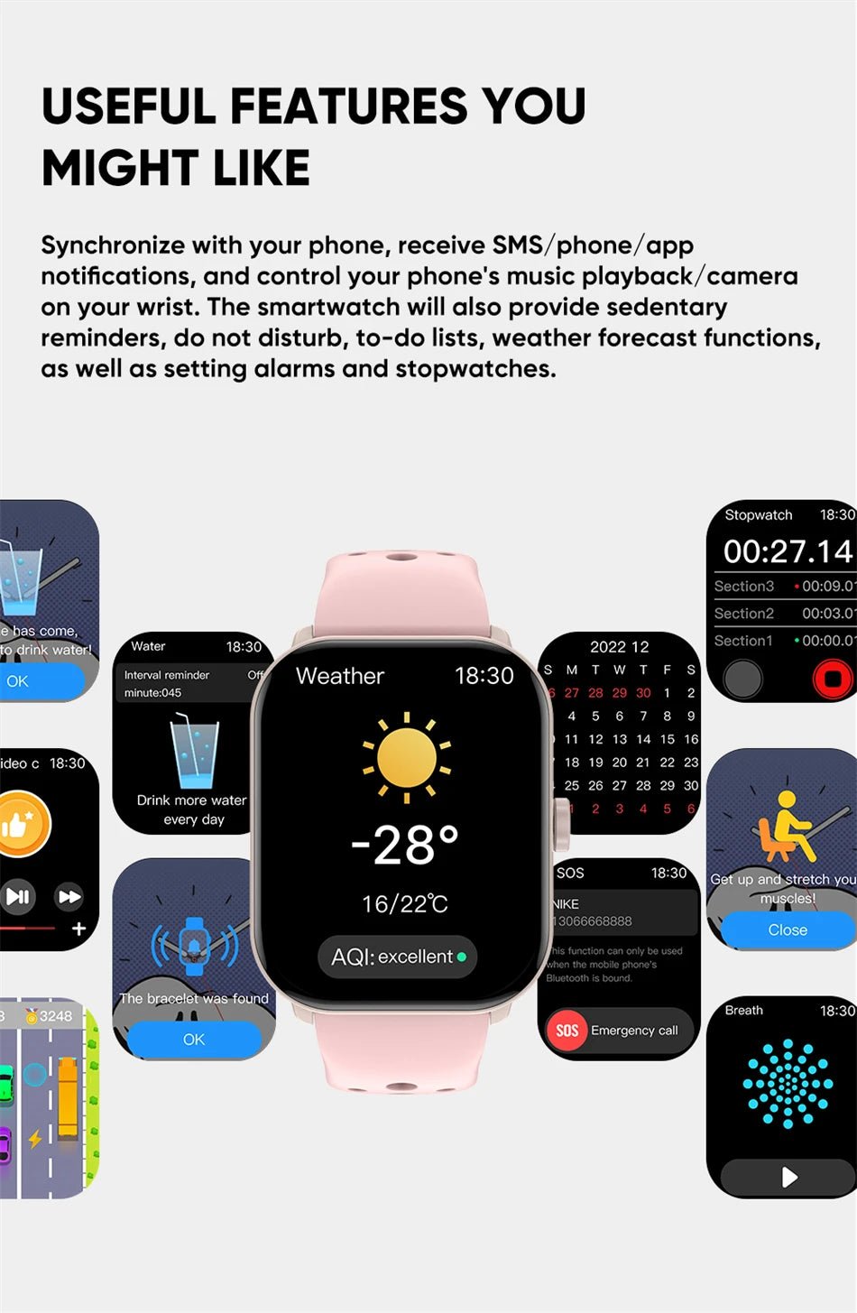 For Xiaomi Watch 5 Global Version Men Women HD AMOLED Screen Heart Rate Bluetooth Call GPS Track Waterproof Sports Smart Watch - RELUX.STORE