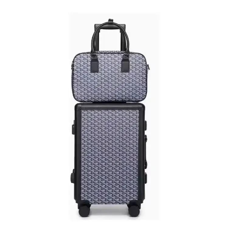 Formsia 20"24" Inch Women Spinner Retro Aluminum frame Trolley Bag Travel Suitcase Set Hand Luggage On Wheel - RELUX.STOREFormsia 20"24" Inch Women Spinner Retro Aluminum frame Trolley Bag Travel Suitcase Set Hand Luggage On Wheel