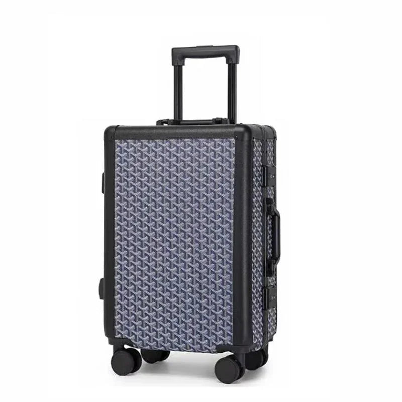 Formsia 20"24" Inch Women Spinner Retro Aluminum frame Trolley Bag Travel Suitcase Set Hand Luggage On Wheel - RELUX.STOREFormsia 20"24" Inch Women Spinner Retro Aluminum frame Trolley Bag Travel Suitcase Set Hand Luggage On Wheel