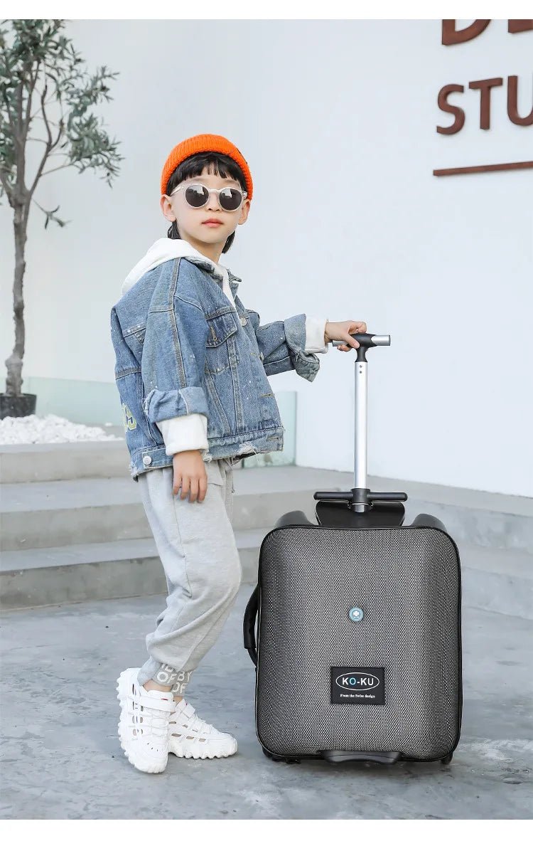 Formsio Kids Scooter Suitcase Lazy Carry On Rolling Luggage Box Sitting Trolley Bag For Baby - RELUX.STOREFormsio Kids Scooter Suitcase Lazy Carry On Rolling Luggage Box Sitting Trolley Bag For Baby