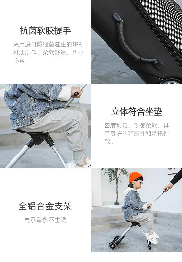 Formsio Kids Scooter Suitcase Lazy Carry On Rolling Luggage Box Sitting Trolley Bag For Baby - RELUX.STOREFormsio Kids Scooter Suitcase Lazy Carry On Rolling Luggage Box Sitting Trolley Bag For Baby