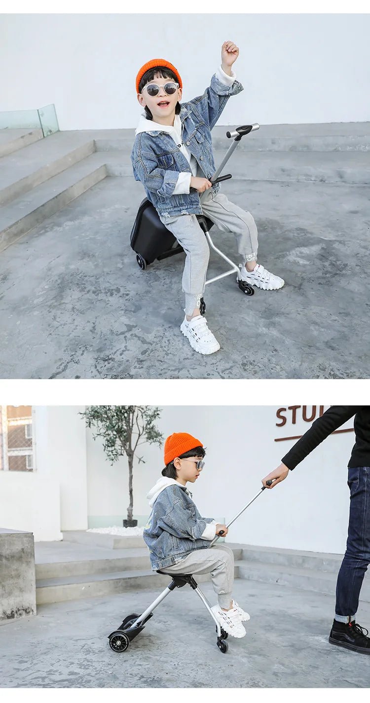 Formsio Kids Scooter Suitcase Lazy Carry On Rolling Luggage Box Sitting Trolley Bag For Baby - RELUX.STOREFormsio Kids Scooter Suitcase Lazy Carry On Rolling Luggage Box Sitting Trolley Bag For Baby