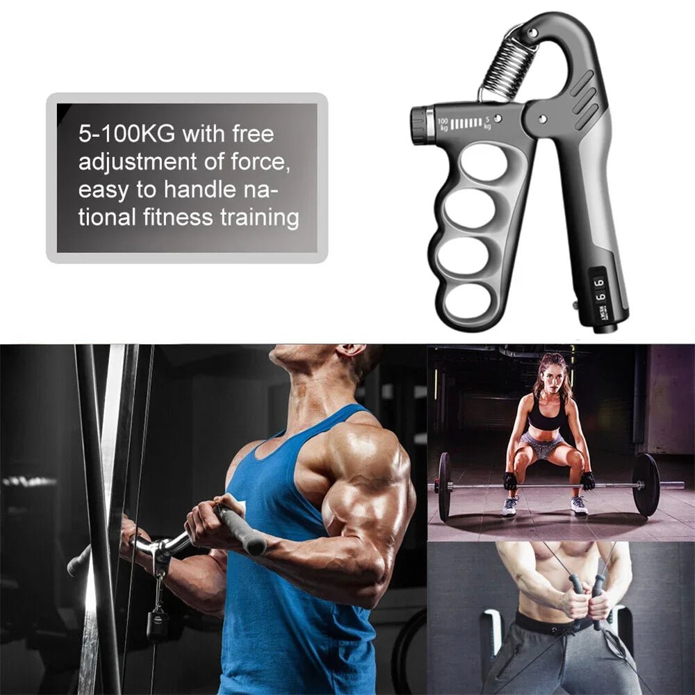 "G3 Adjustable Hand Gripper – 5 - 100Kg Finger & Forearm Strengthener | Gym Wrist Expander, Dynamometer & Muscle Recovery Trainer by Relux.Store" - RELUX.STORE