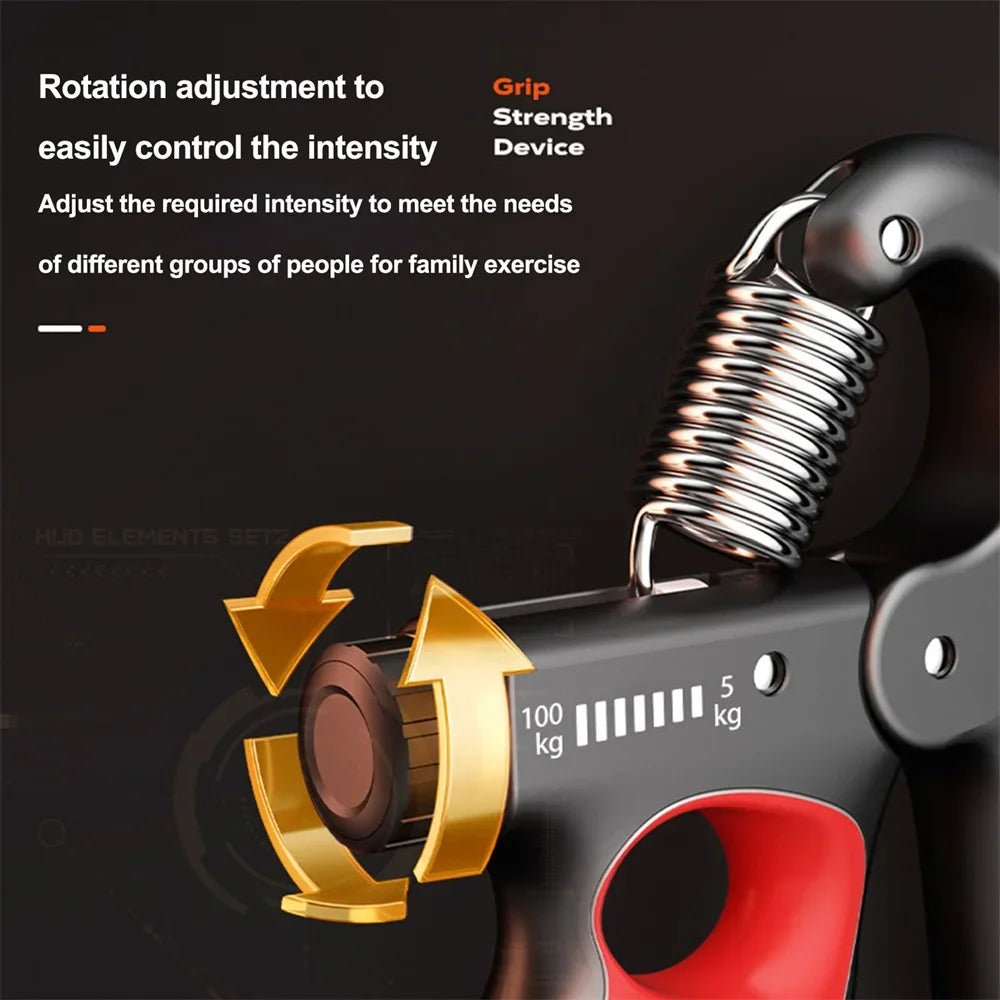"G3 Adjustable Hand Gripper – 5 - 100Kg Finger & Forearm Strengthener | Gym Wrist Expander, Dynamometer & Muscle Recovery Trainer by Relux.Store" - RELUX.STORE
