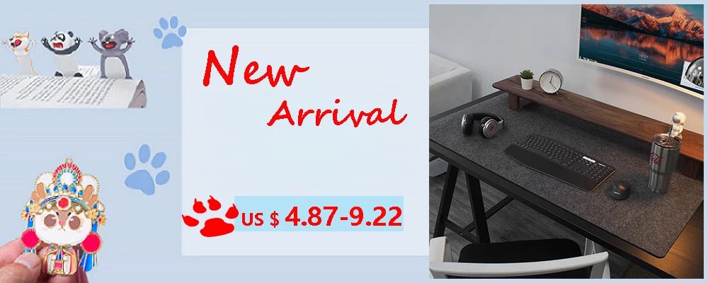 Gaming Accessories Wool Felt Mouse Pad Large Size Writing Mat Keyboard Mice Mat Non - slip Home Office Computer Desk Protector - RELUX.STORE