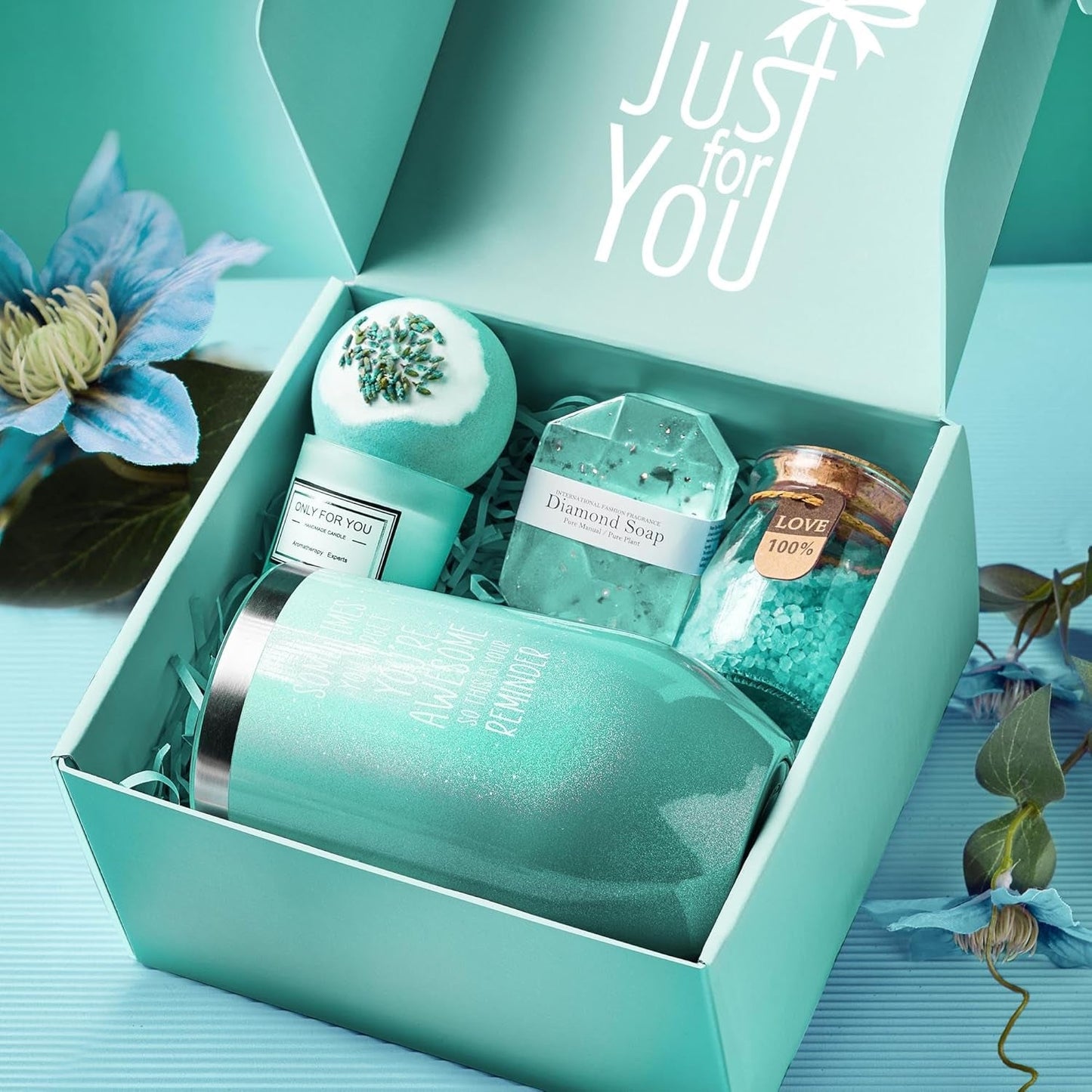 Gardenia Spa Gift Basket Set – Inspirational Self Care Gifts for Mom, Wife, Girlfriend, Sister, Women, Best Friend – Unique Birthday, Mother’s Day, Valentine’s, Christmas & Thank You Gift - RELUX.STORE