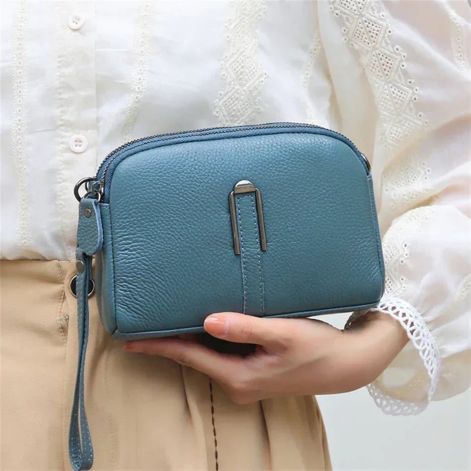 Genuine Leather Shoulder Bag Luxury Women's Handbags Bag for Woman 2024 Female Clutch Phone Bags Casual Crossbody Messenger Bags - RELUX.STORE
