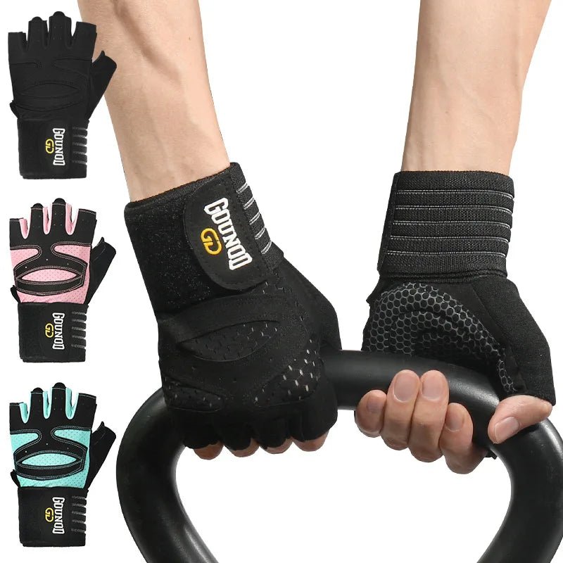 π§€ GOUNOD Weightlifting Gloves with Wrist Support β Breathable Anti - Slip Gym Gloves for Fitness, Powerlifting & Bodybuilding Training πͺ - RELUX.STORE