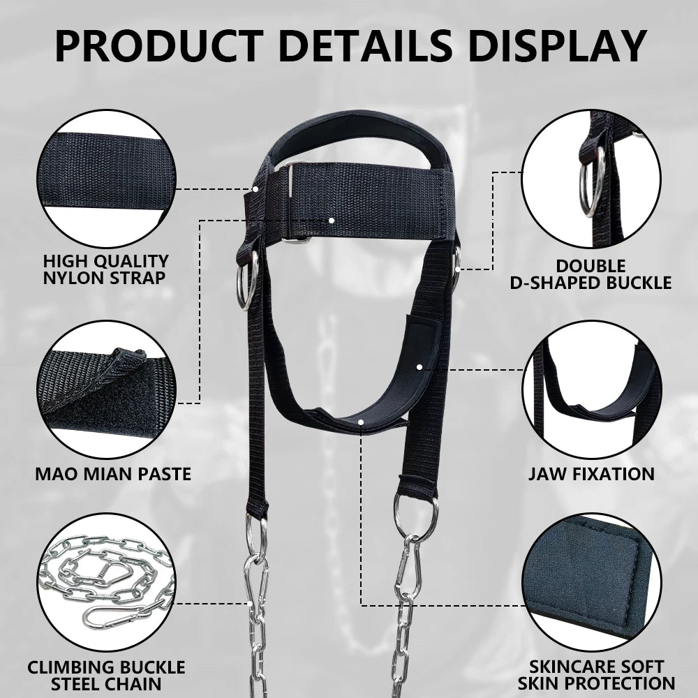 "Head Harness Neck Training Strap – Sports Neck Exerciser for Muscle Building, Strength, Fitness, Weightlifting, Boxing & MMA by Relux.Store" - RELUX.STORE